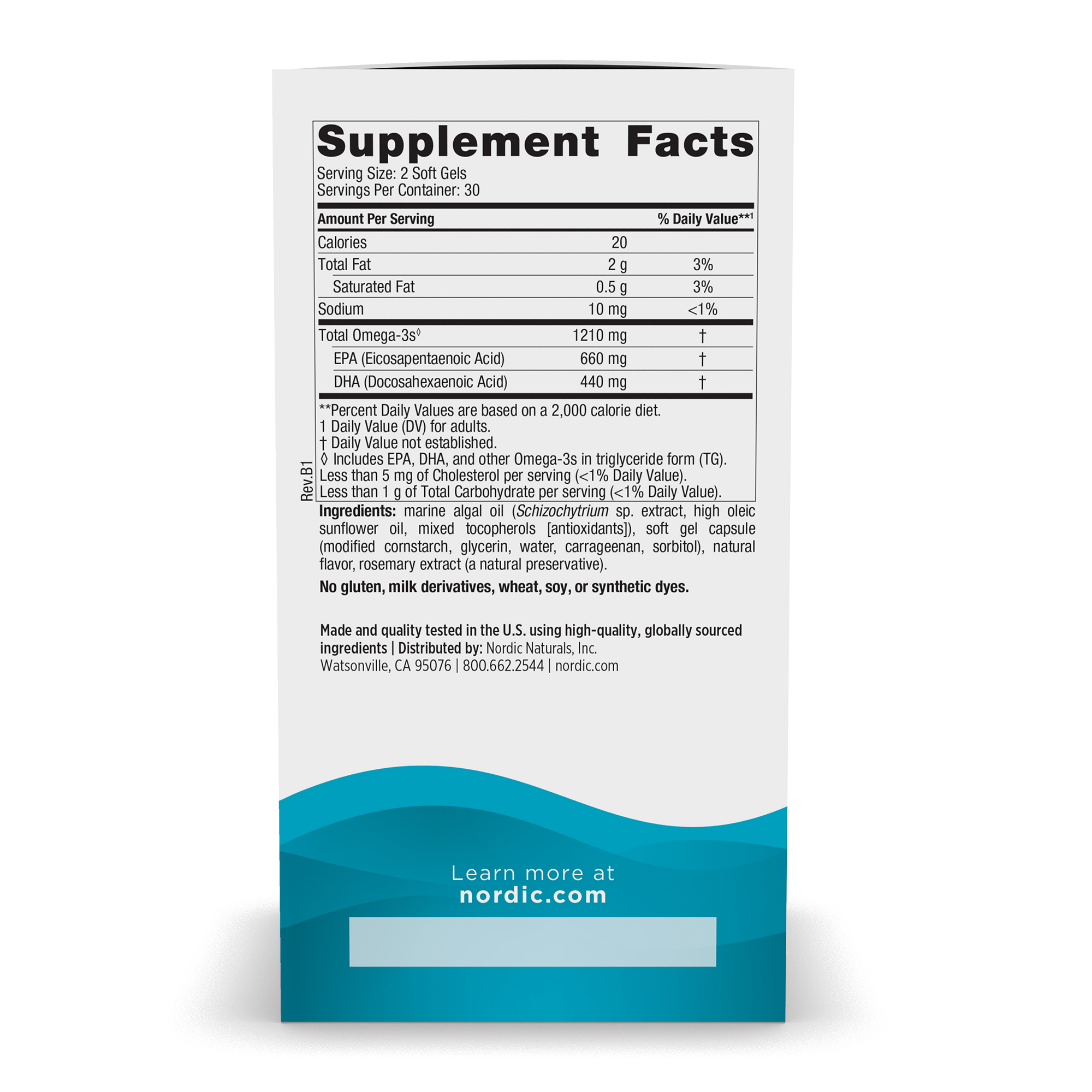 Ultimate Omega Plant-Based Lemon Soft Gels 60 Count