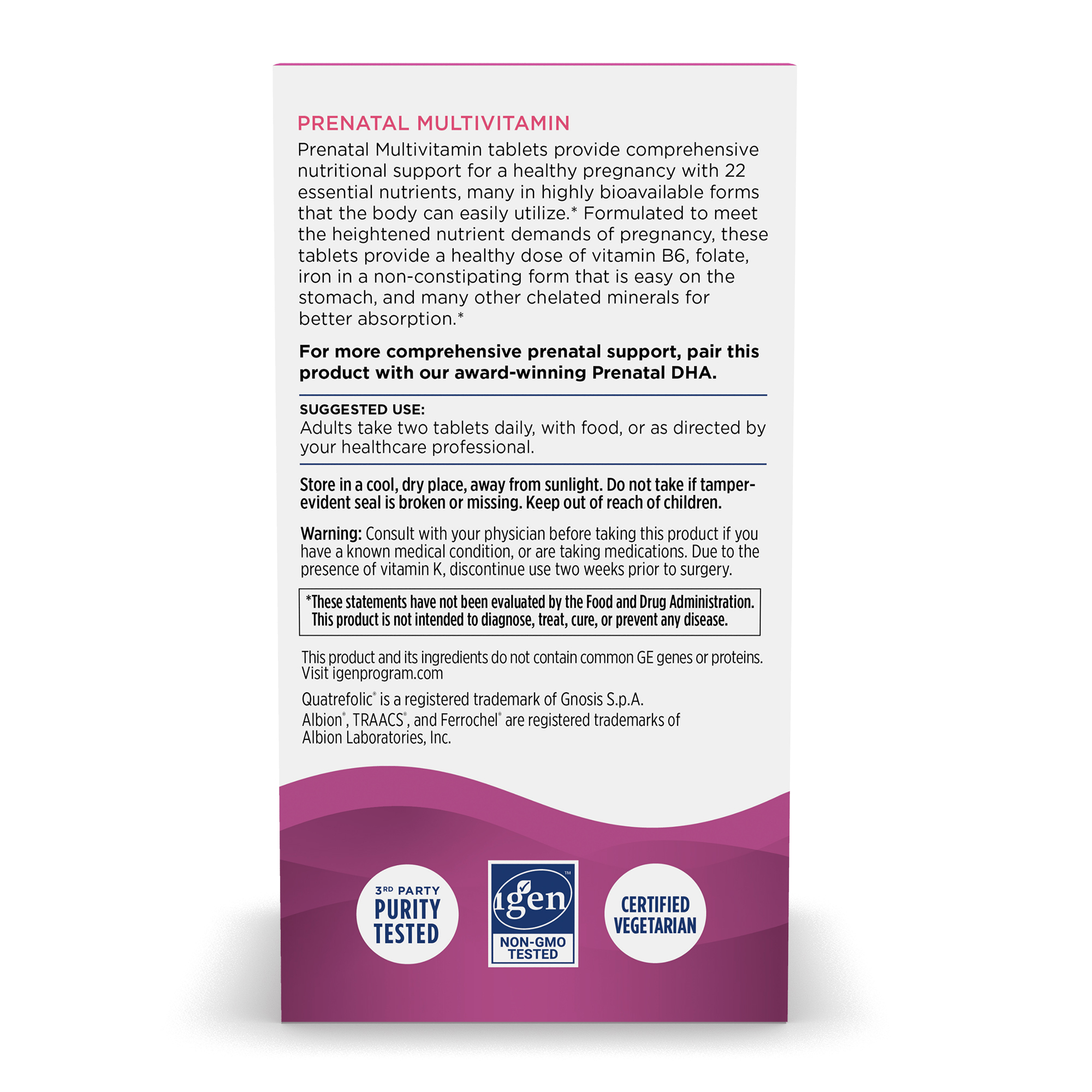 Prenatal Multivitamin Tablets | Women's Prenatal Care | Nordic Naturals