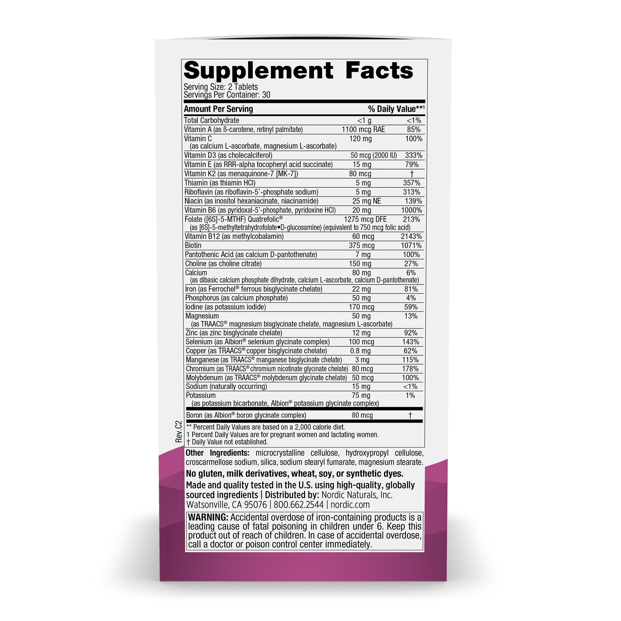 Prenatal Multivitamin Tablets | Women's Prenatal Care | Nordic Naturals